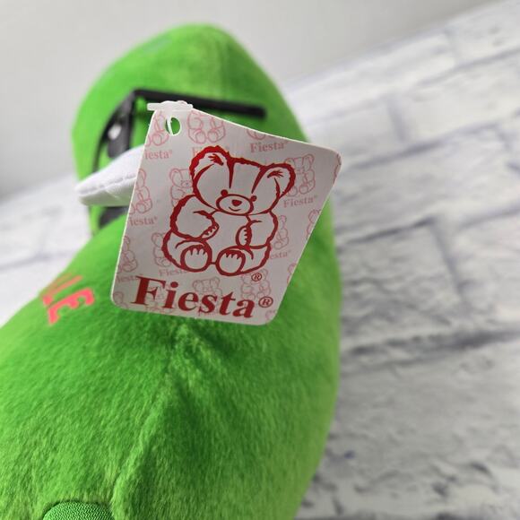 Fiesta Mr Pickle Plush 12 inch Green Mustache Eyeglasses - Picture 3 of 16